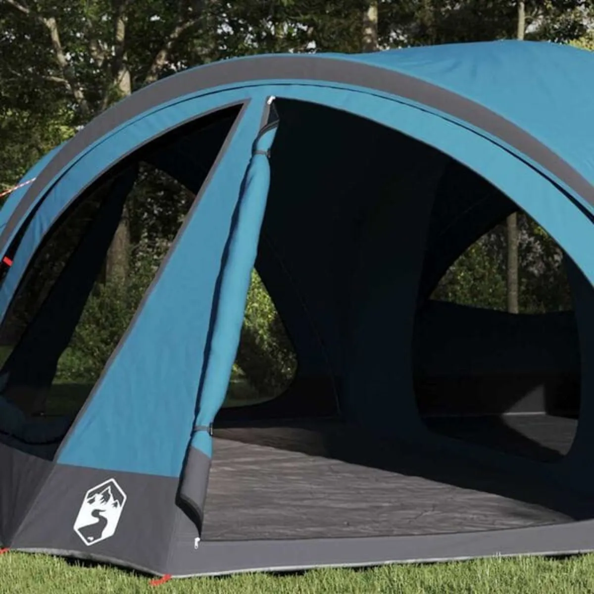 Family Tent 10-Person Blue and Grey 460 x 430 x 21 - Image 2