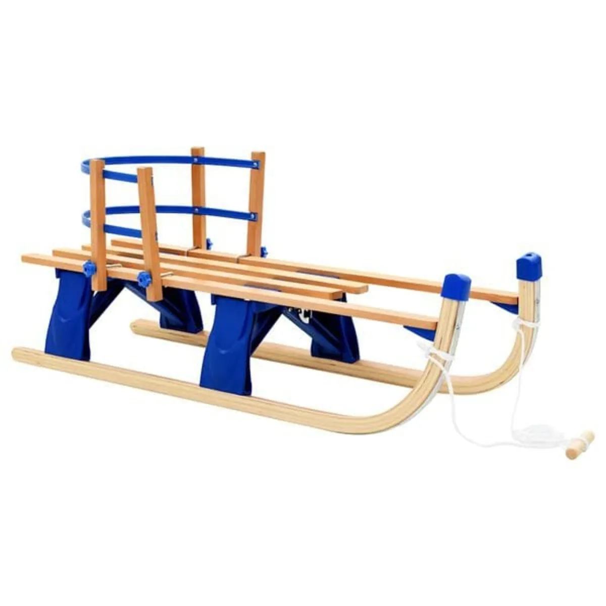 Folding Snow Sledge with Backrest Wood 119 cm

Des - Image 1