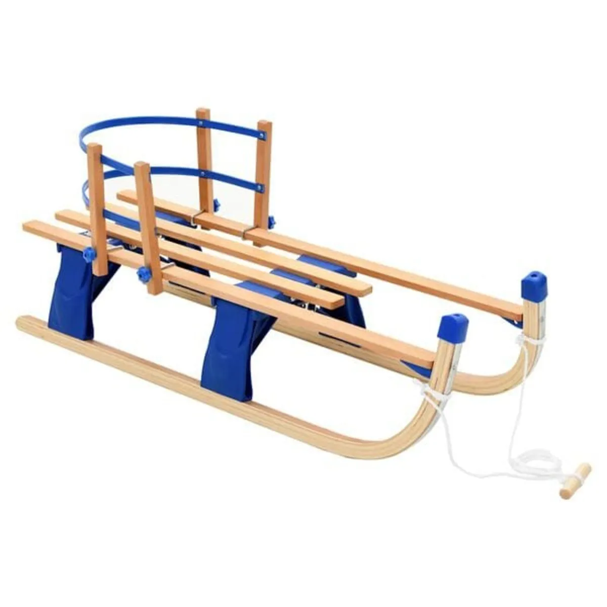 Folding Snow Sledge with Backrest Wood 119 cm

Des - Image 2