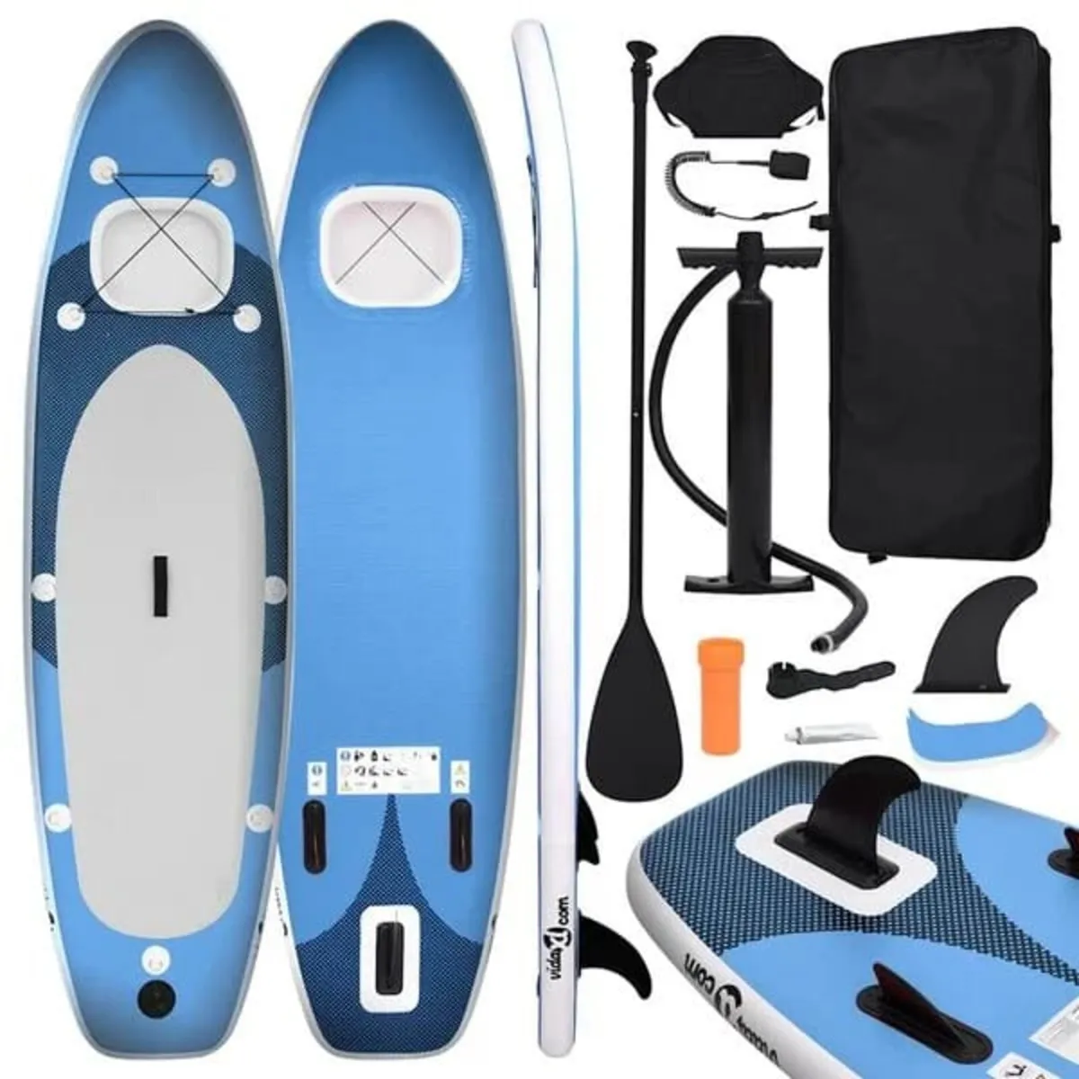 Inflatable Stand Up Paddle Board Set Sea Blue 300x - Image 1