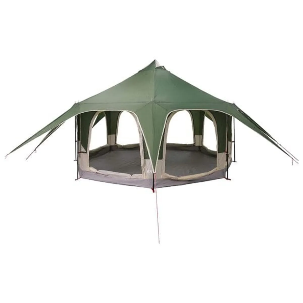 Family Tent 5-Person Green 185T Polyester with PU - Image 3