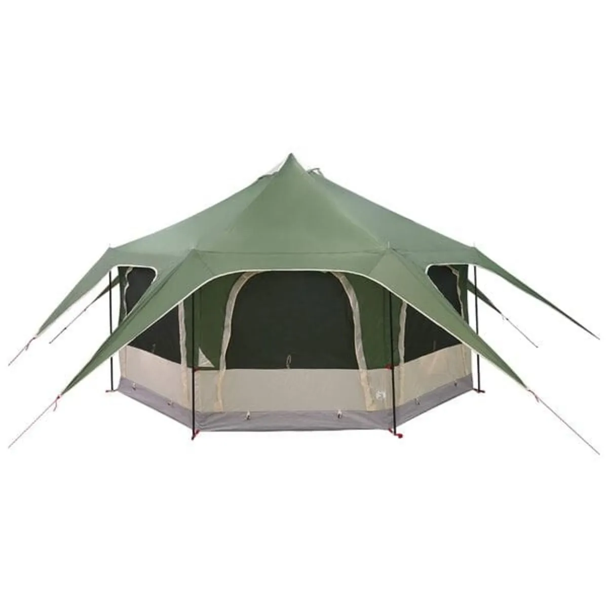 Family Tent 5-Person Green 185T Polyester with PU - Image 4