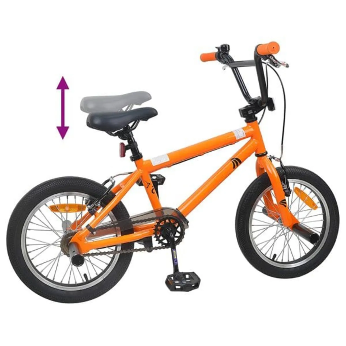 BMX Bike 16 Inches for 5-8 Years Old Orange

Descr - Image 2