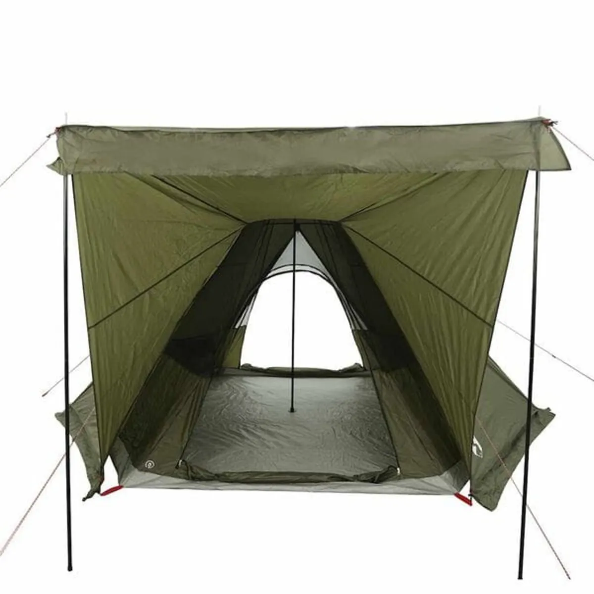 Family Tent Tipi 6-Person Olive Green Waterproof - Image 2