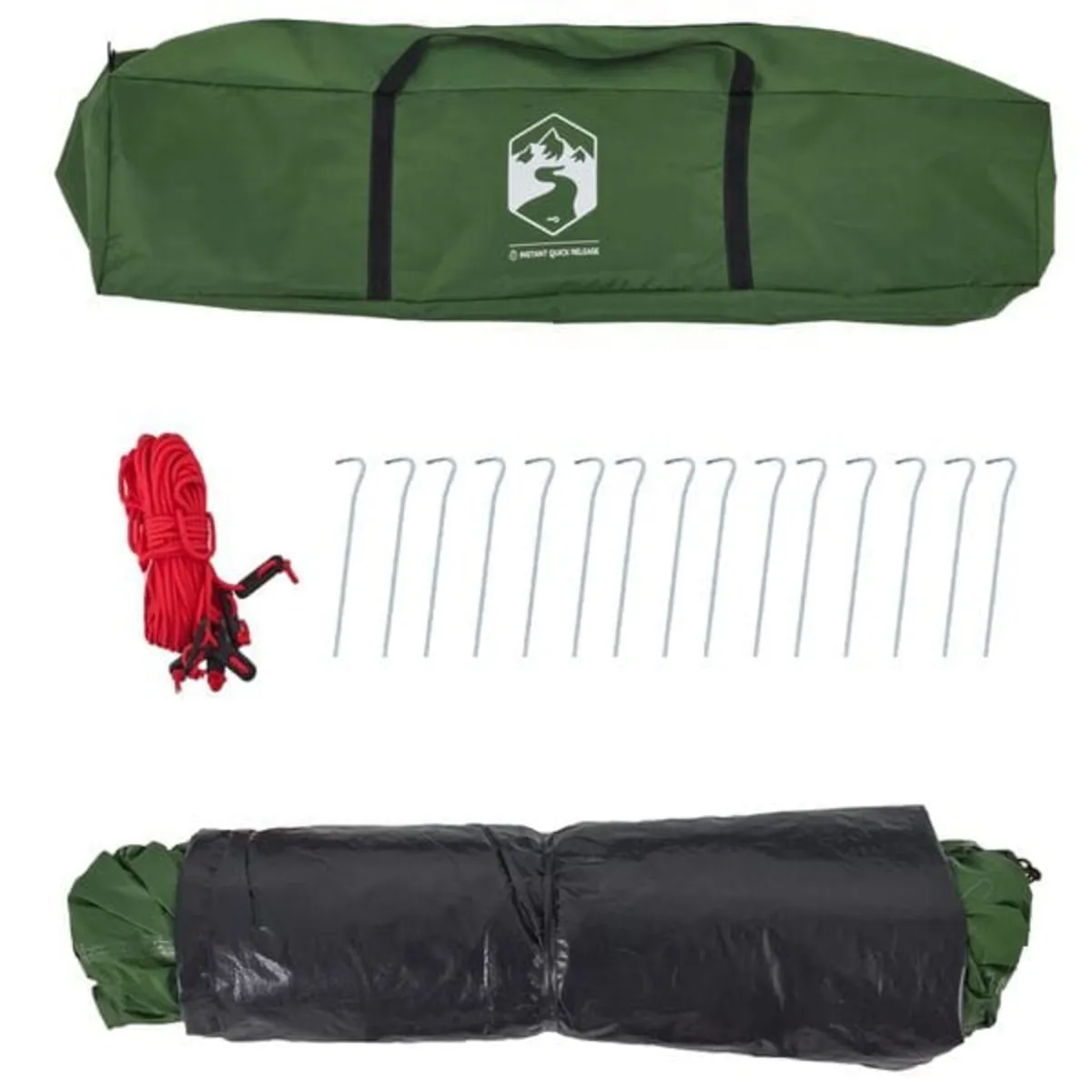 Camping Tent Dome 3-Person Green Quick Release

De - Image 4