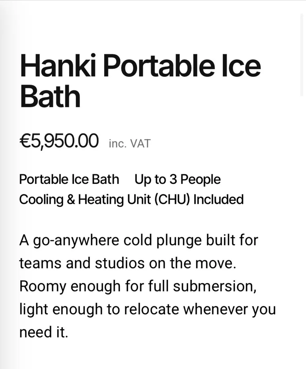 Avanto ice baths and chillers - Image 1