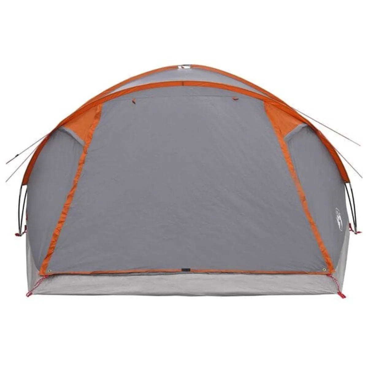 Cabin Tent 8-Person Grey and Orange Polyester and - Image 3