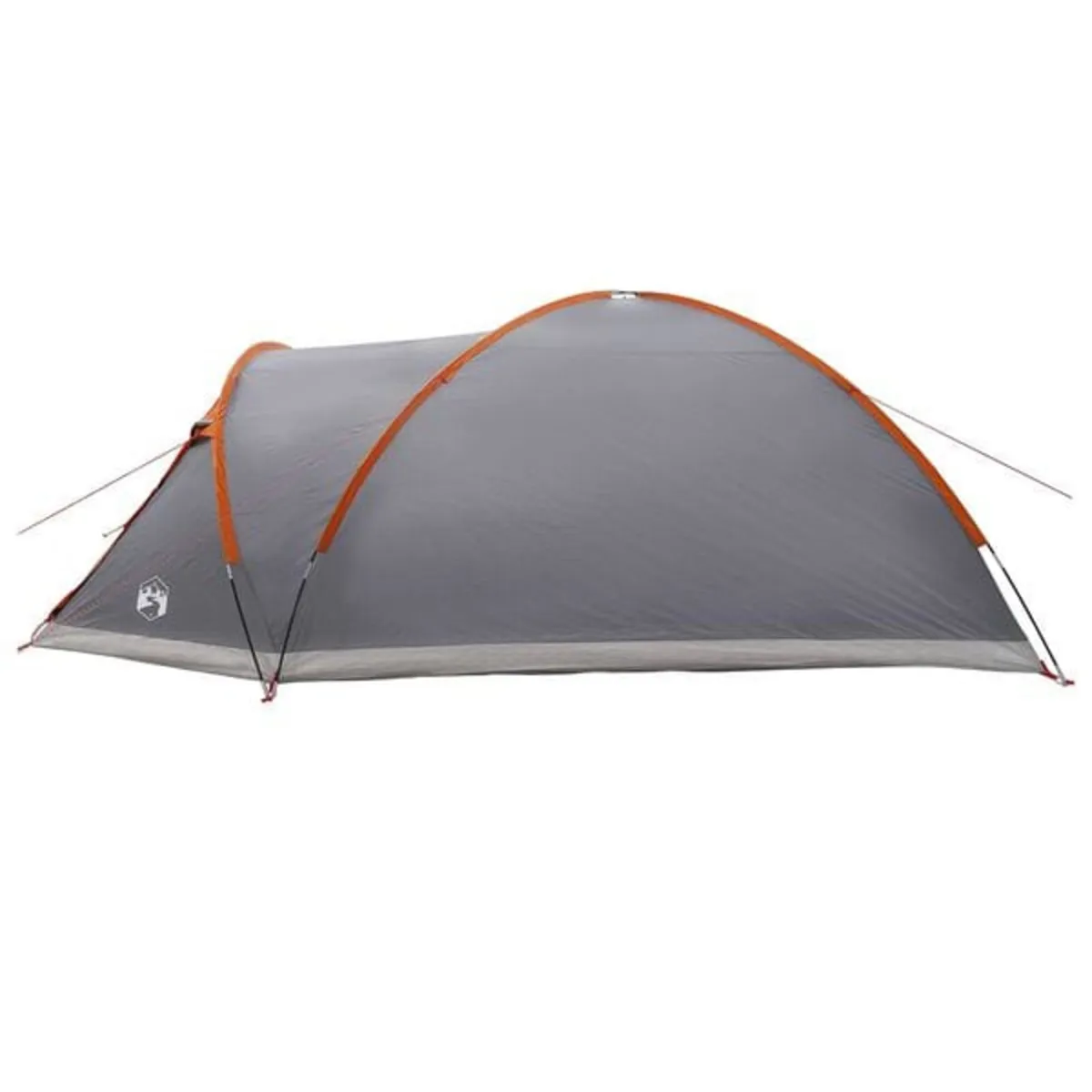 Cabin Tent 8-Person Grey and Orange Polyester and - Image 4