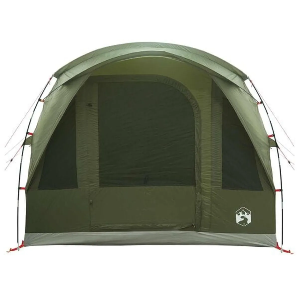 Tunnel Tent 3-Person Olive Green Polyester and Ste - Image 2