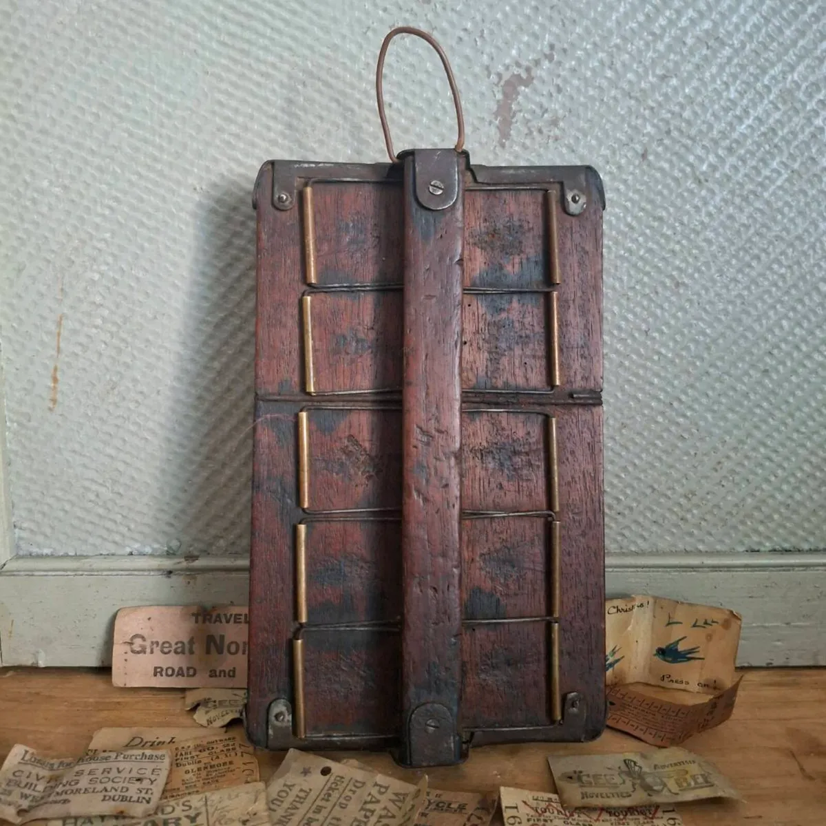 1920s Irish Railway Conductor Ticket Rack Holder - Image 2