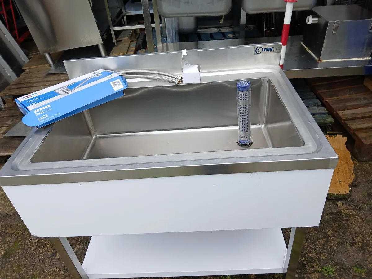 Staneless steel cabbinet sink unit complete - Image 1