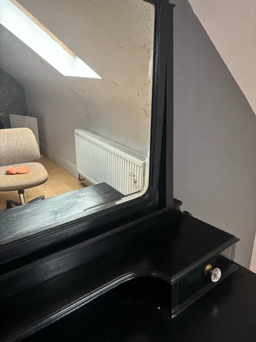 Antique black dressing table - Image 2