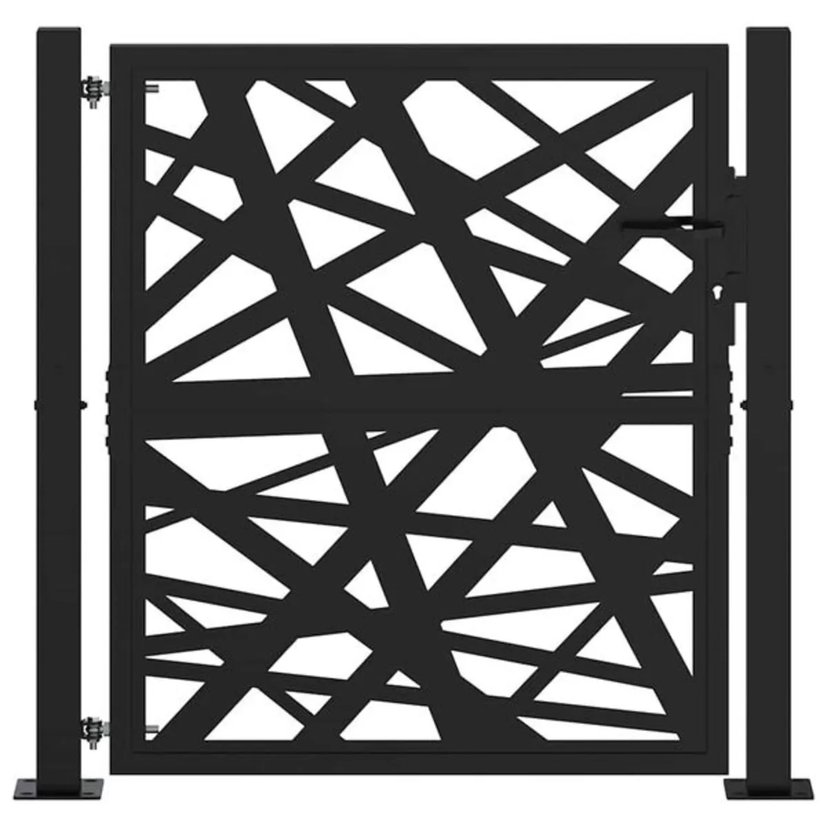 Garden Gate Black 100x100 cm Steel Light Design

D - Image 1