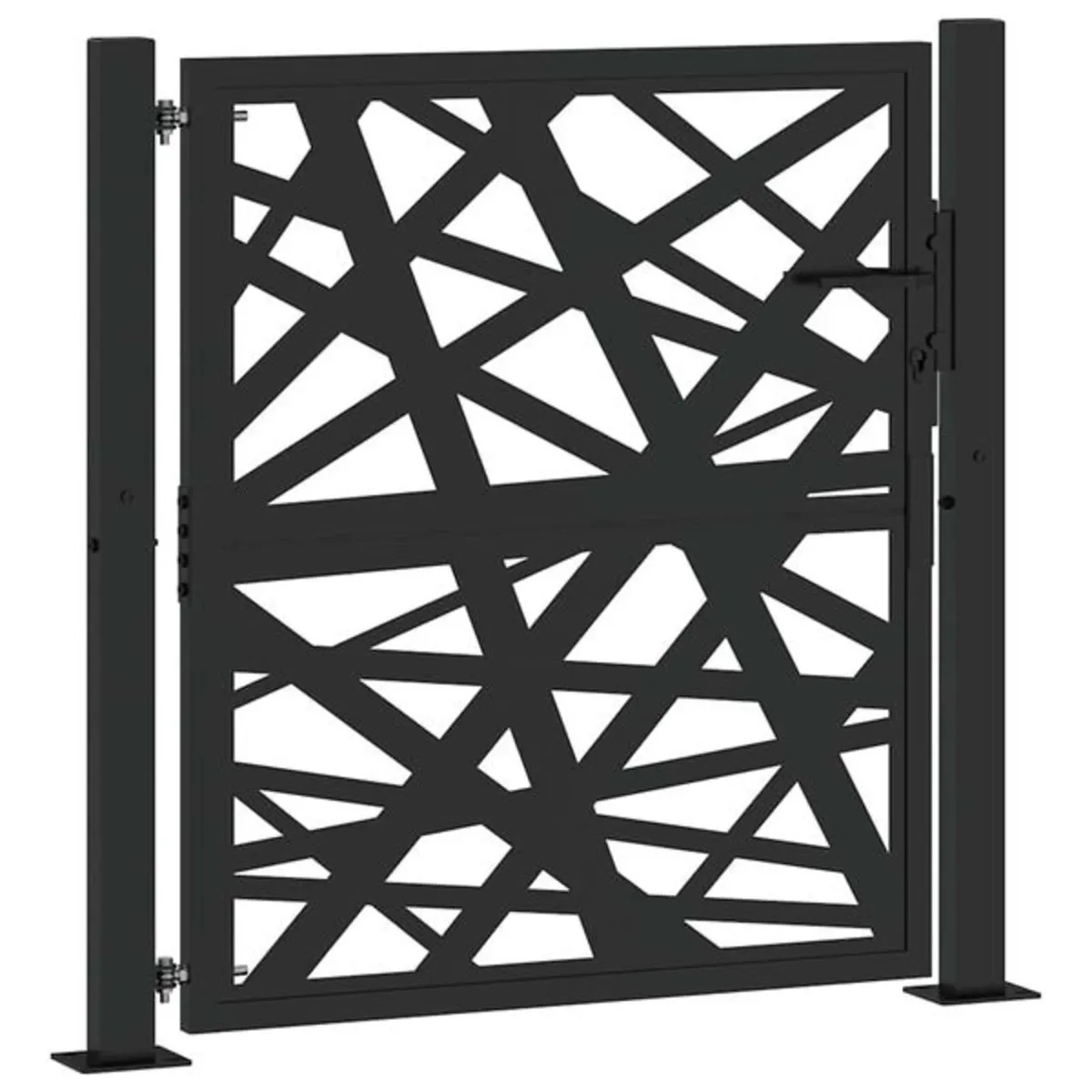 Garden Gate Black 100x100 cm Steel Light Design

D - Image 3