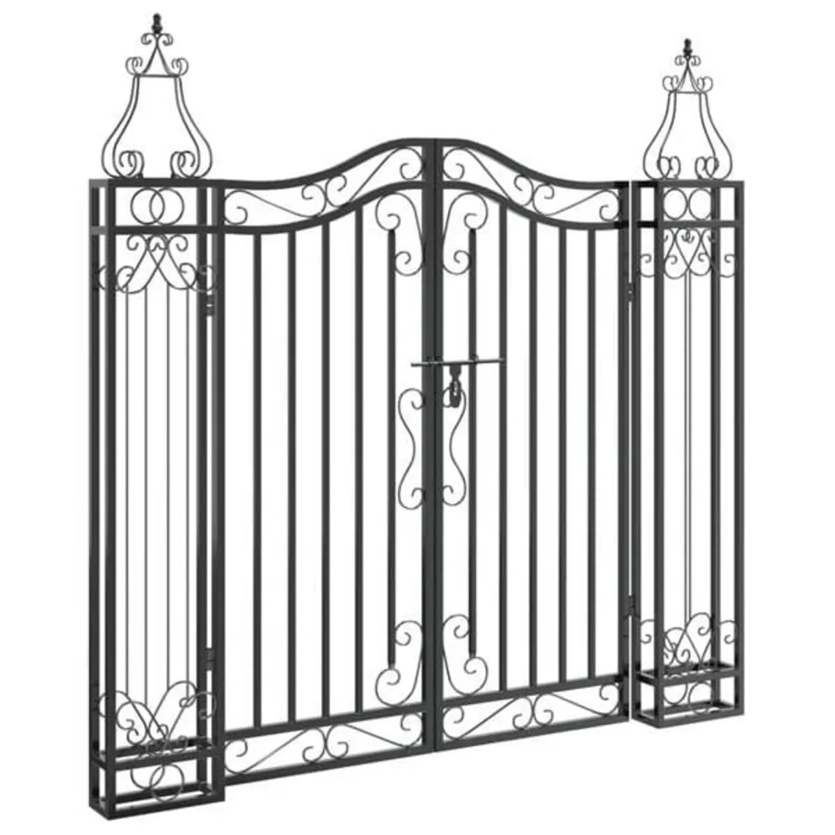 Garden Gate Black 121x8x120 cm Wrought Iron

Descr - Image 1