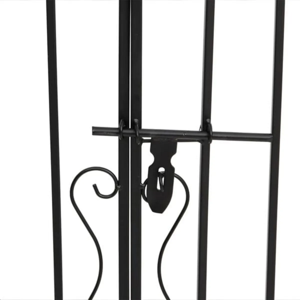 Garden Gate Black 121x8x120 cm Wrought Iron

Descr - Image 3