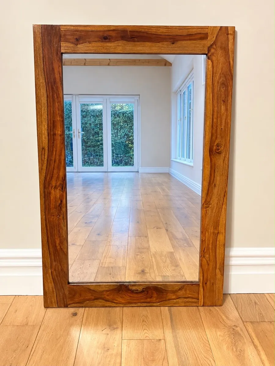 Wooden mirror