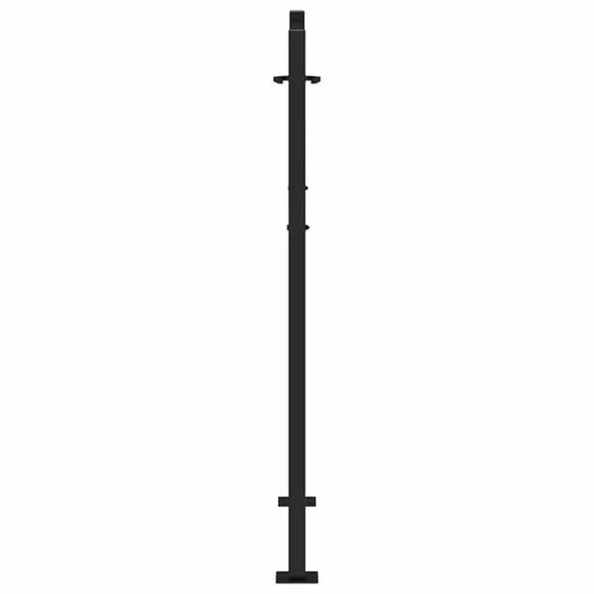 Garden Gate Black 100x125 cm Steel Cross Design

D - Image 2