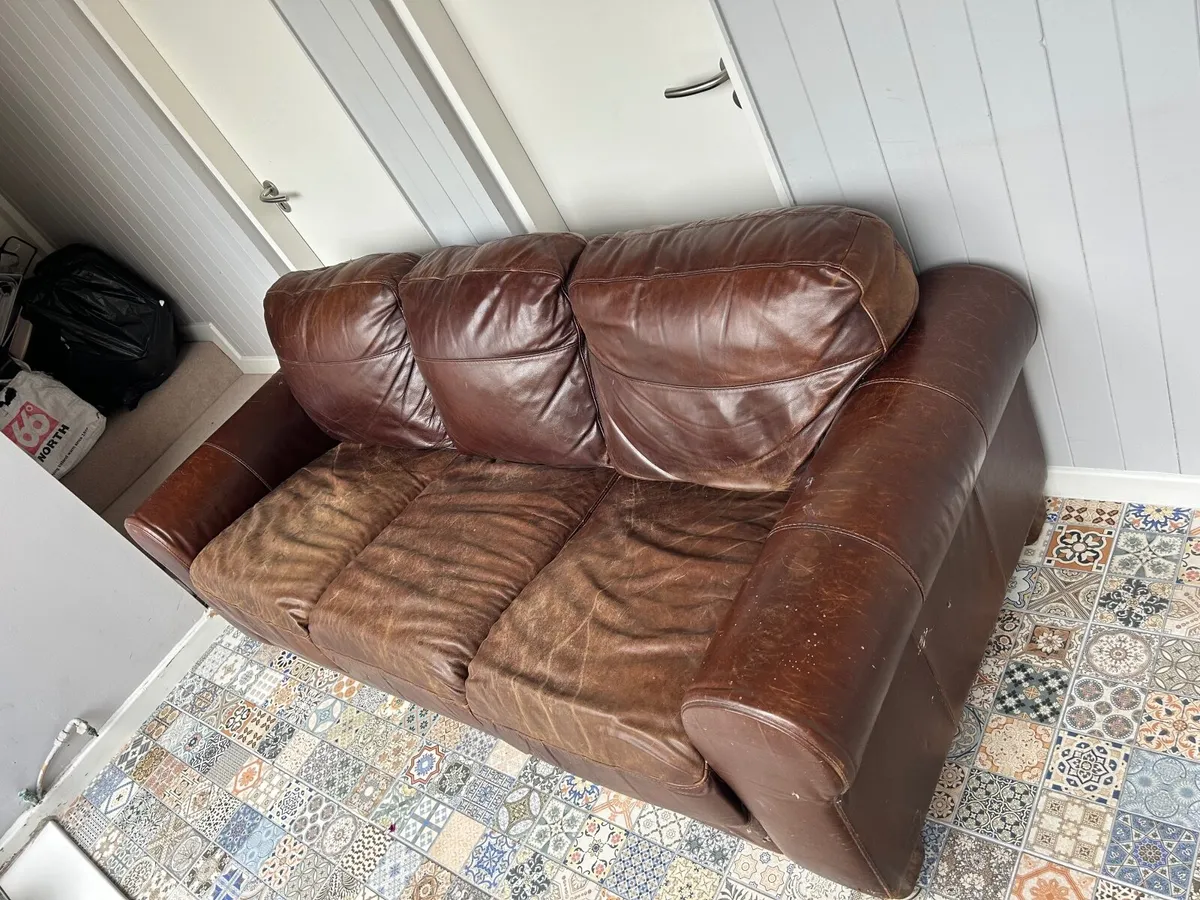 Leather couch