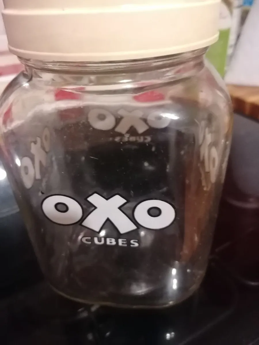 Vintage glass Oxo jar 1950.s British made. - Image 2
