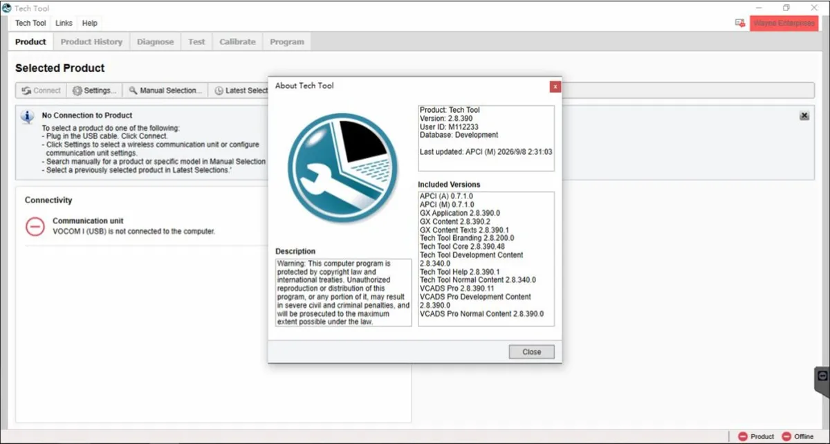 Volvo Renault Vocom II Diagnostic Tool + Laptop - Image 3