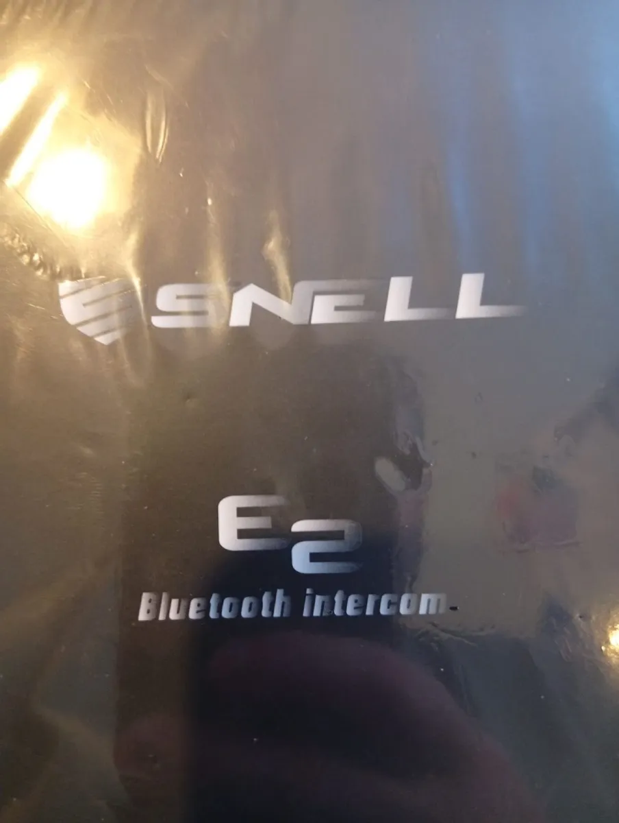 Title: Snell E-2 Bluetooth Motorcycle Intercom - Image 1