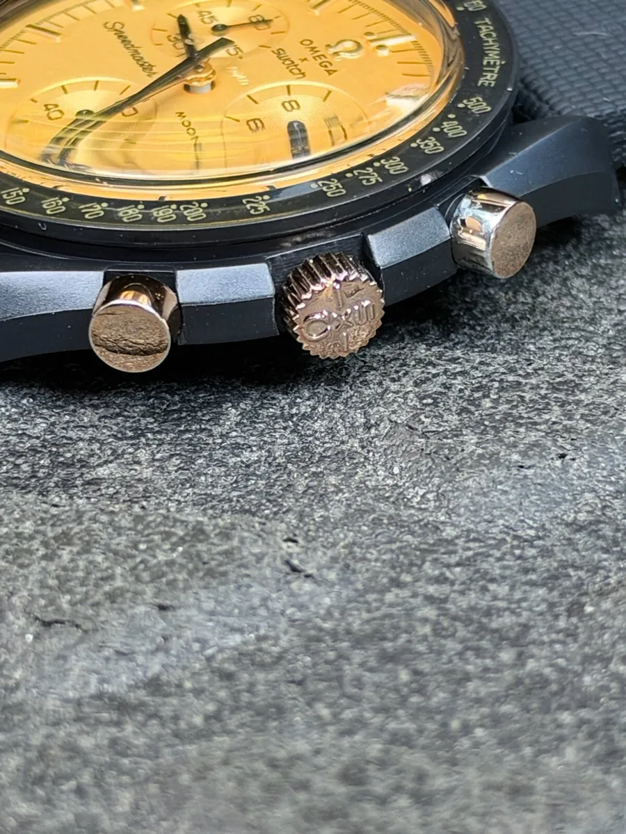 Omega x swatch gold & black - Image 4