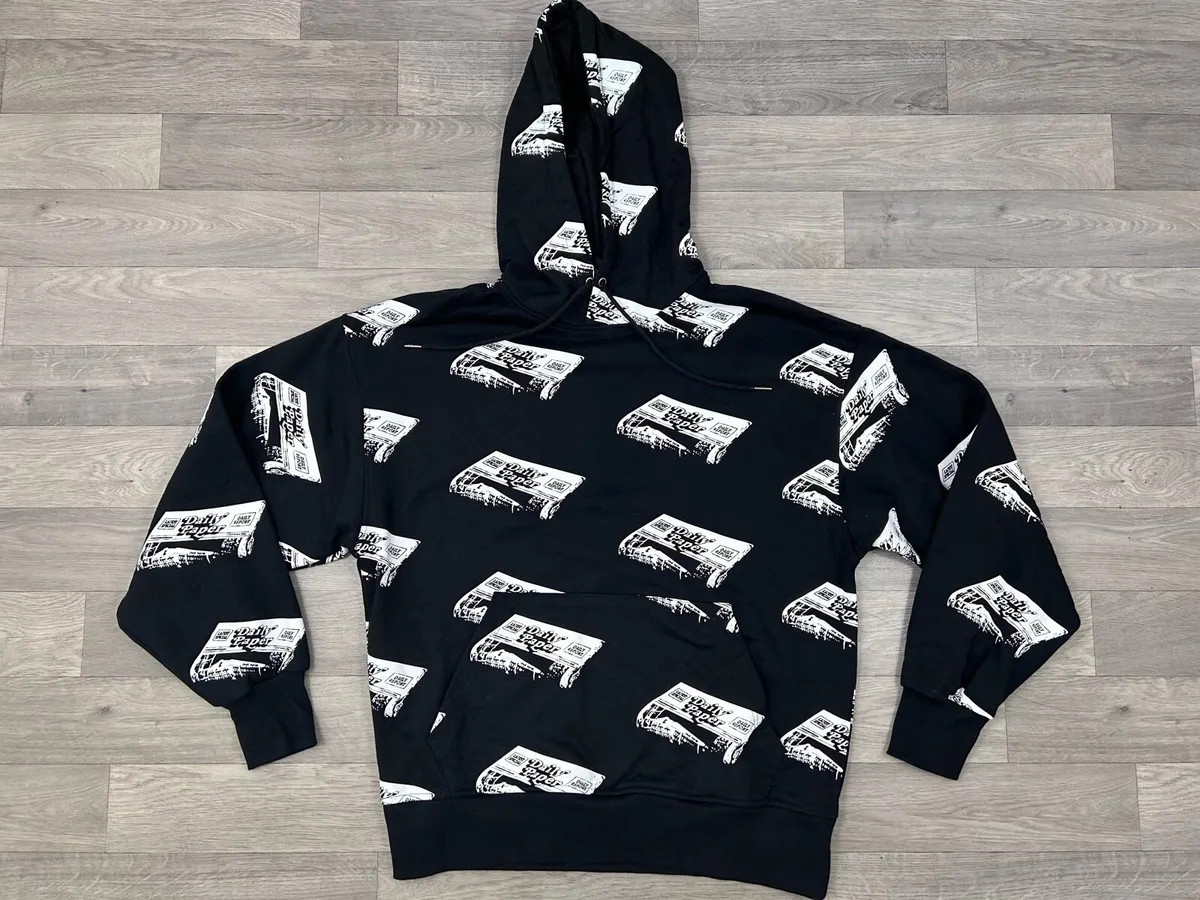 Daily Paper All Over Print Hoodie Mens Large - Image 1