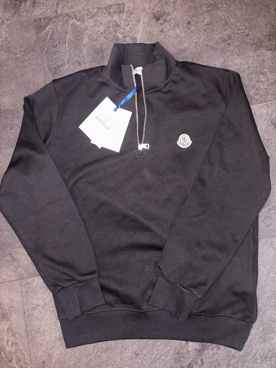 Moncler jumper half zip medium - Image 1