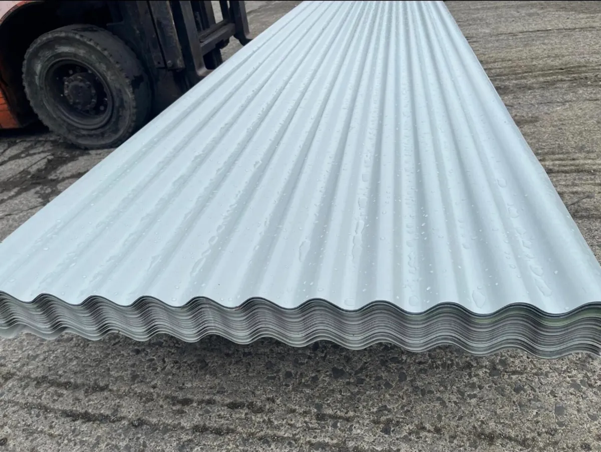 12ft Corrugated Roofing Sheets – Light Grey - Image 1