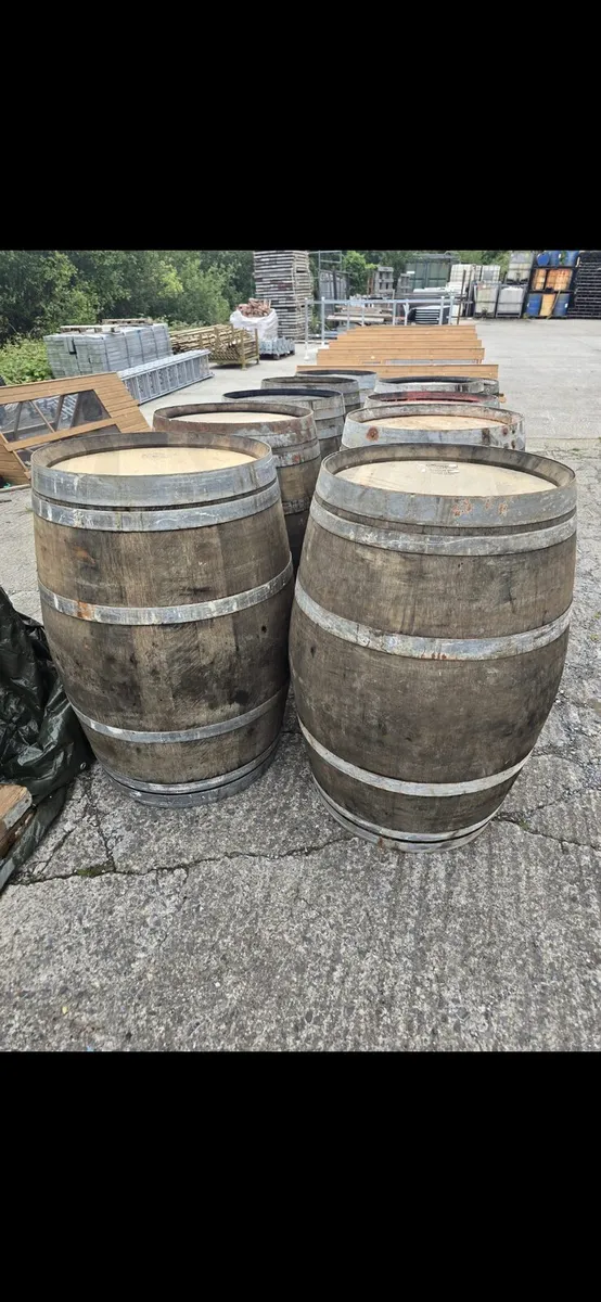 Solid Oak Whiskey Barrels - Image 2