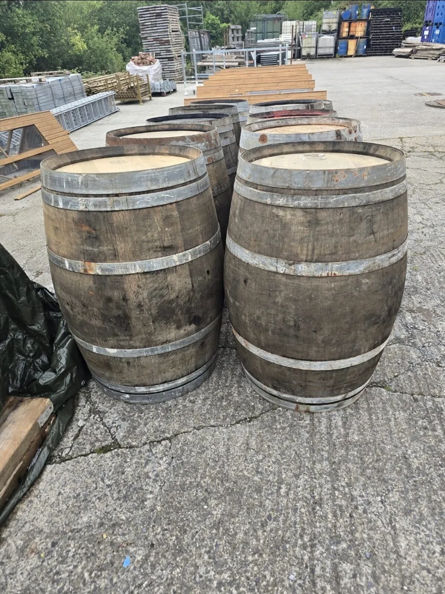 Solid Oak Whiskey Barrels - Image 3