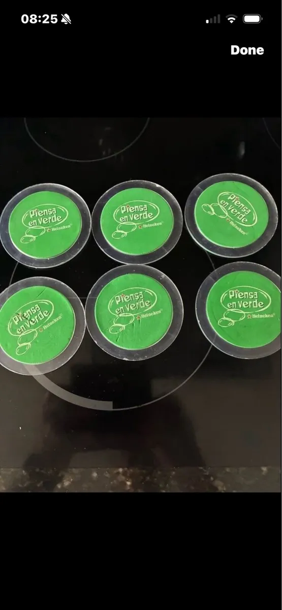 Think Green Heineken Coasters (6) - Image 1