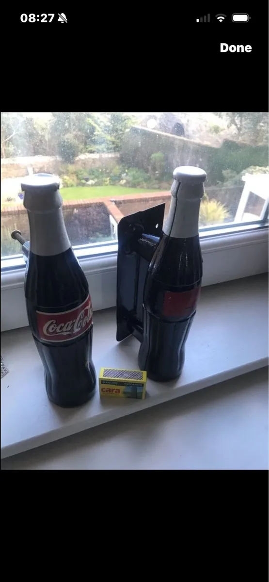 Very Rare Coca Cola Metal Door Handles - Image 1