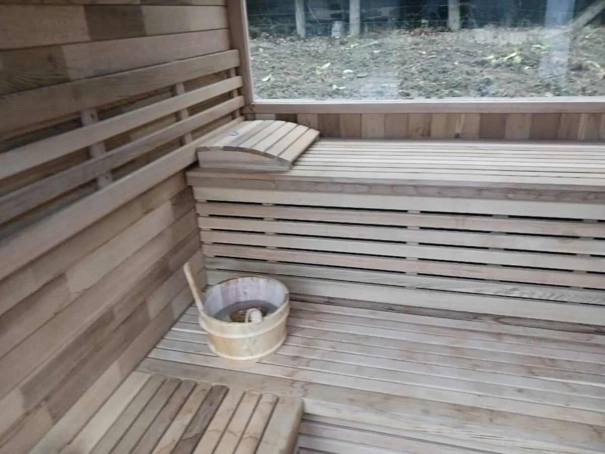 Canadian Red Cedar Cube Sauna - Image 4