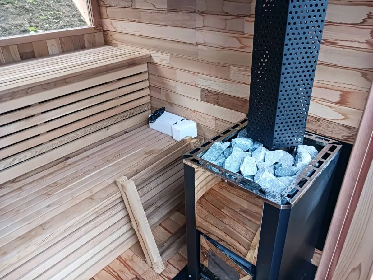 Canadian Red Cedar Cube Sauna - Image 2