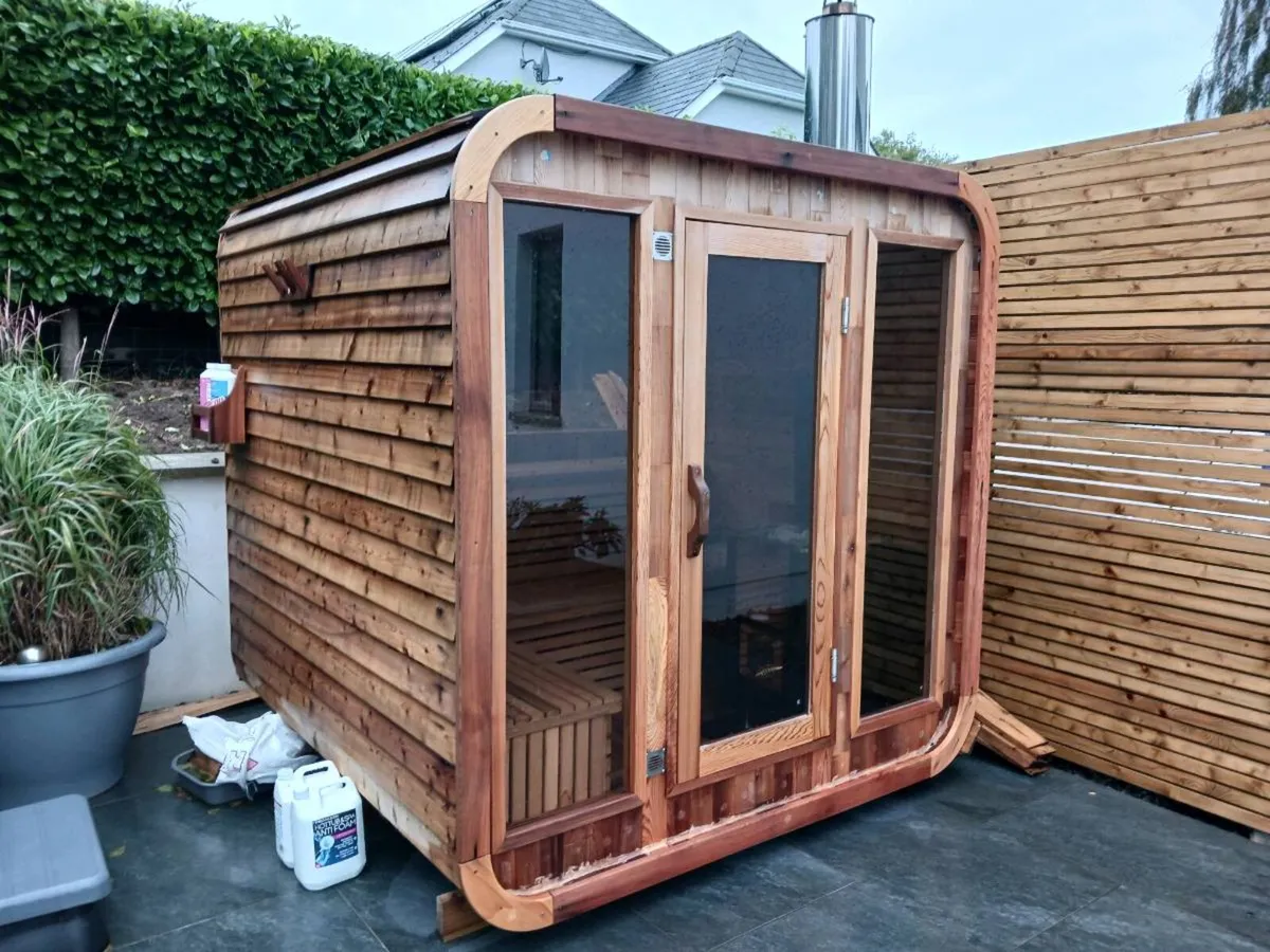 Canadian Red Cedar Cube Sauna - Image 3