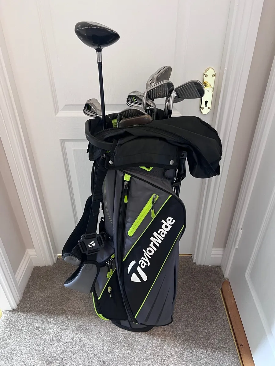 TaylorMade Golf Clubs and Bag - Image 1