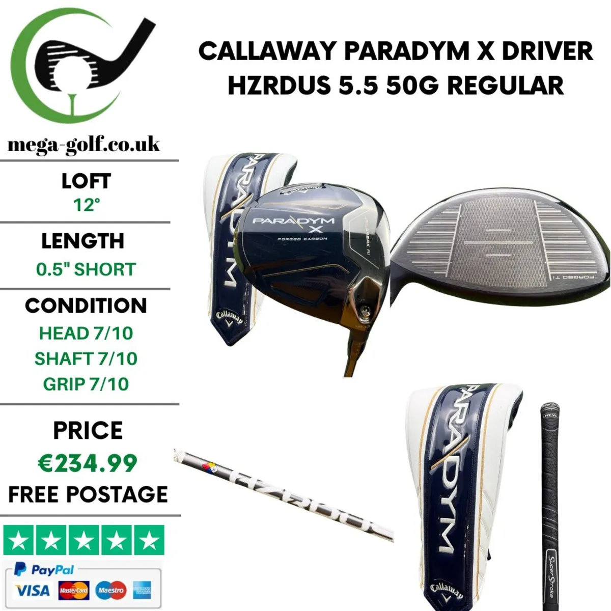 Callaway Paradym X Driver / 12° / Regular - Image 1