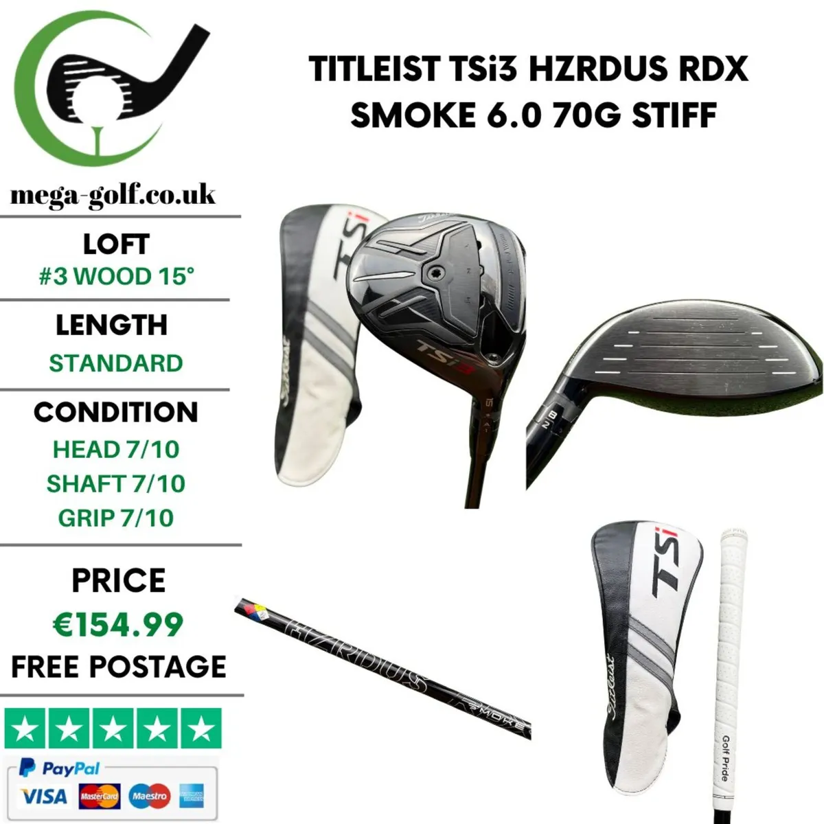 Titleist TSi3 #3 Wood 15° / Stiff - Image 1