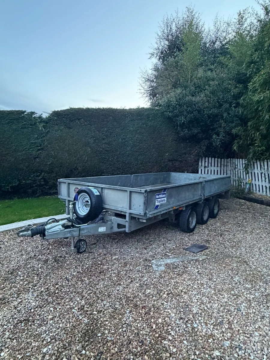 14x6,6 Ifor Williams Tri axle Dropside trailer - Image 1