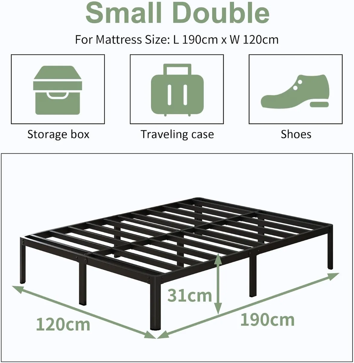 Bed Frame 30.5CM High with Rounded Corner - Image 2