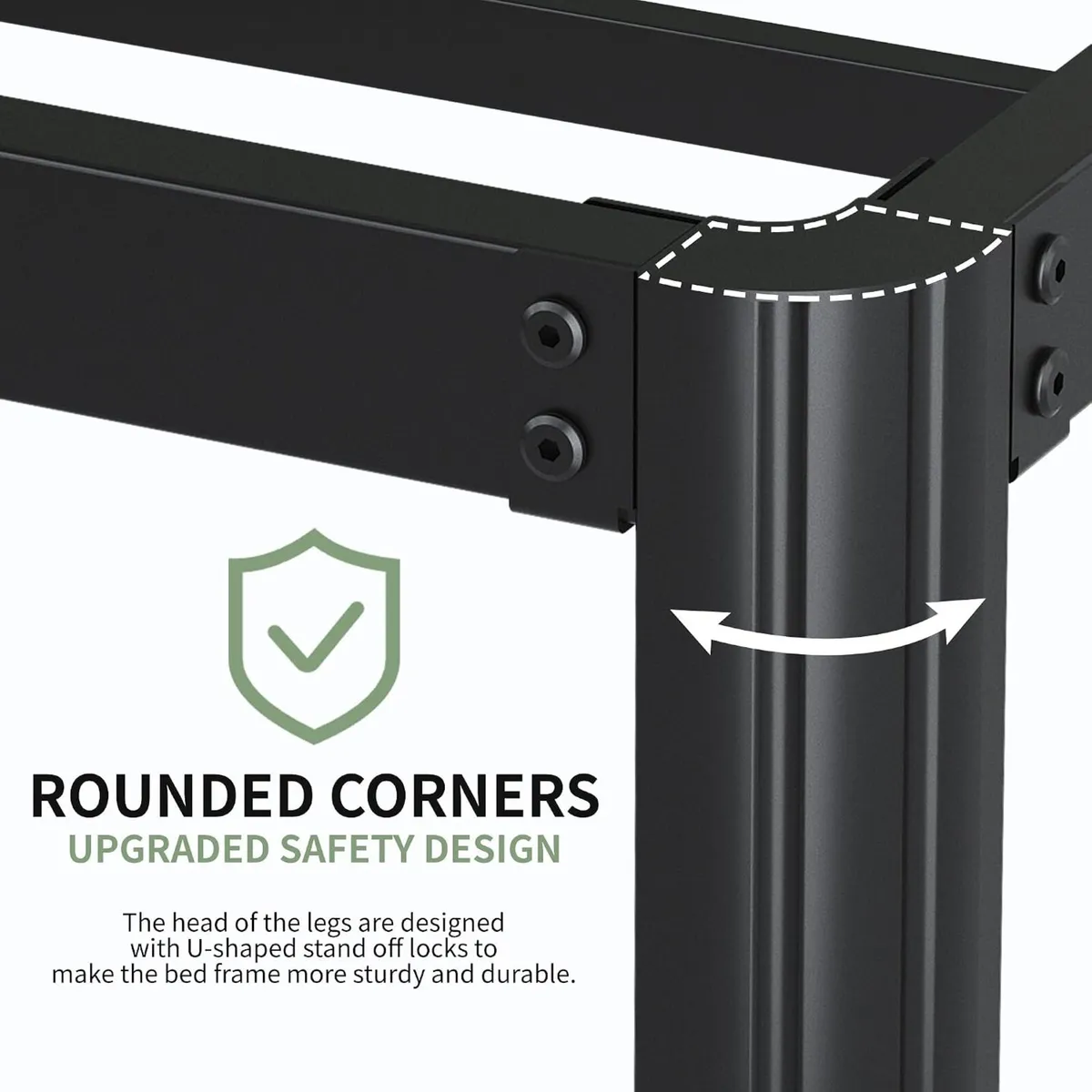 Bed Frame 30.5CM High with Rounded Corner - Image 4
