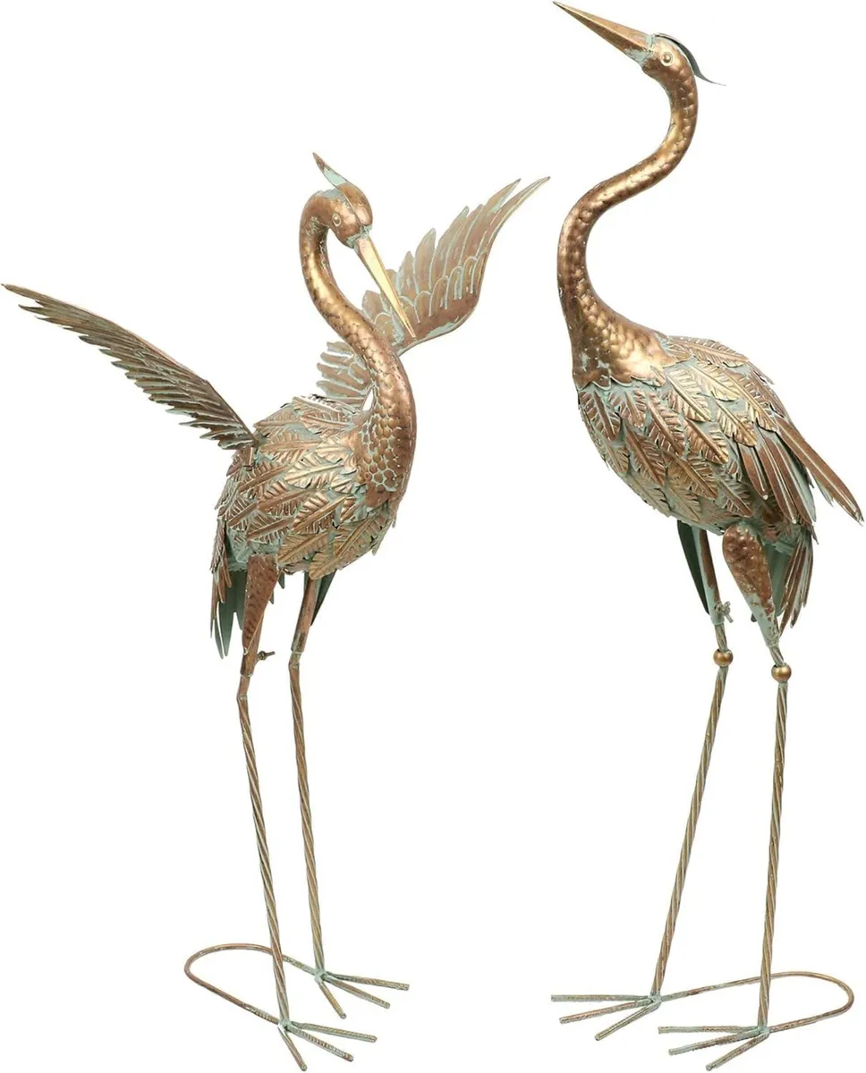 Large Crane Garden Ornaments - Image 1