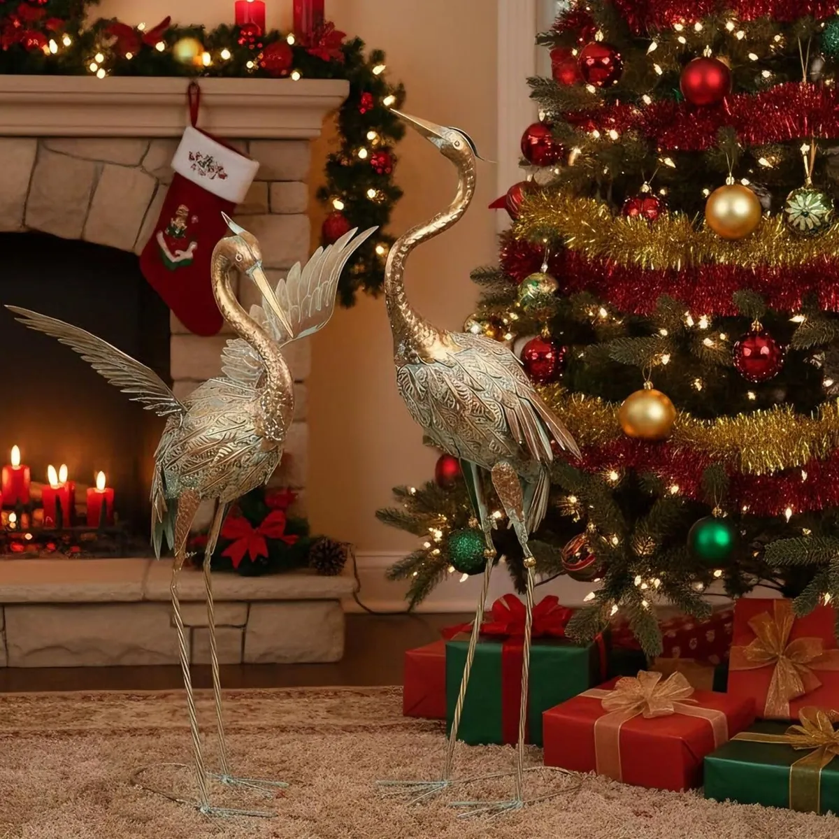 Large Crane Garden Ornaments - Image 2