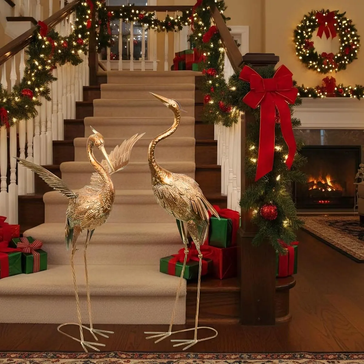 Large Crane Garden Ornaments - Image 3