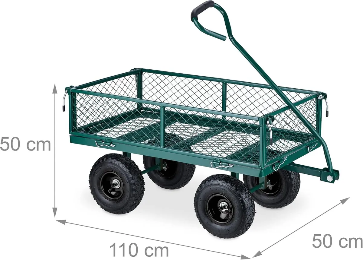 Heavy-Duty Cart Practical Garden Trolley - Image 4