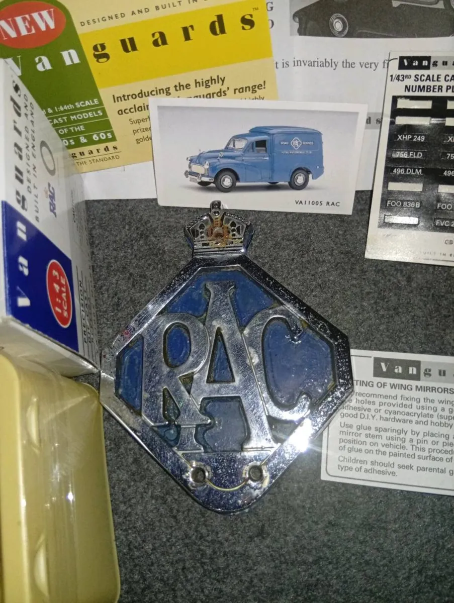 RARE ...RAC .. BADGE..PLUS DIECAST MODEL - Image 3