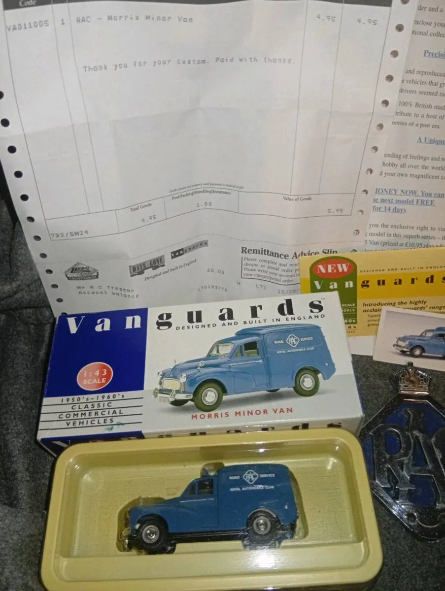 RARE ...RAC .. BADGE..PLUS DIECAST MODEL - Image 1