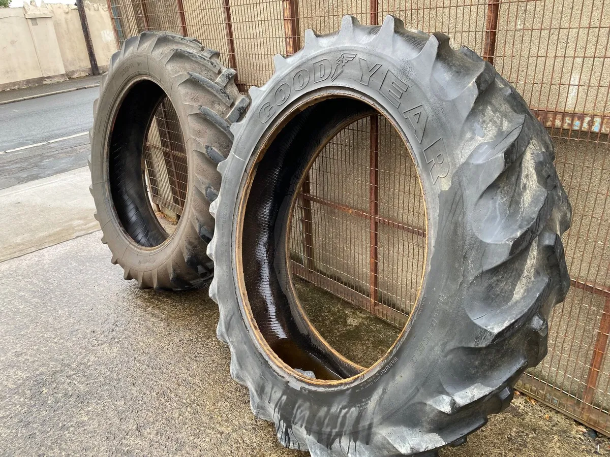 13.6/38 (340/85/38) TRACTOR TYRES FIT FORD MF ETC - Image 1